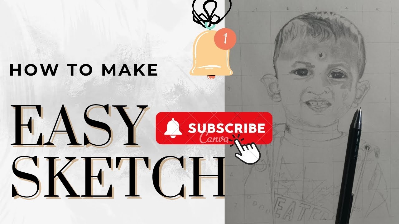 How to make easy sketch🤍🥳