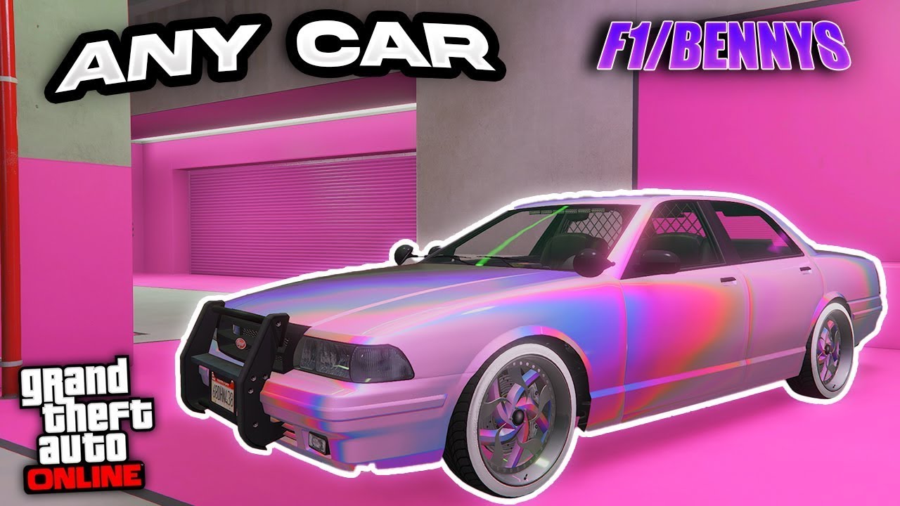 *COP CAR* CAR TO CAR MERGE GLITCH F1/BENNY WHEELS ON ANY CAR IN GTA 5 ONLINE - (ALL CONSOLES