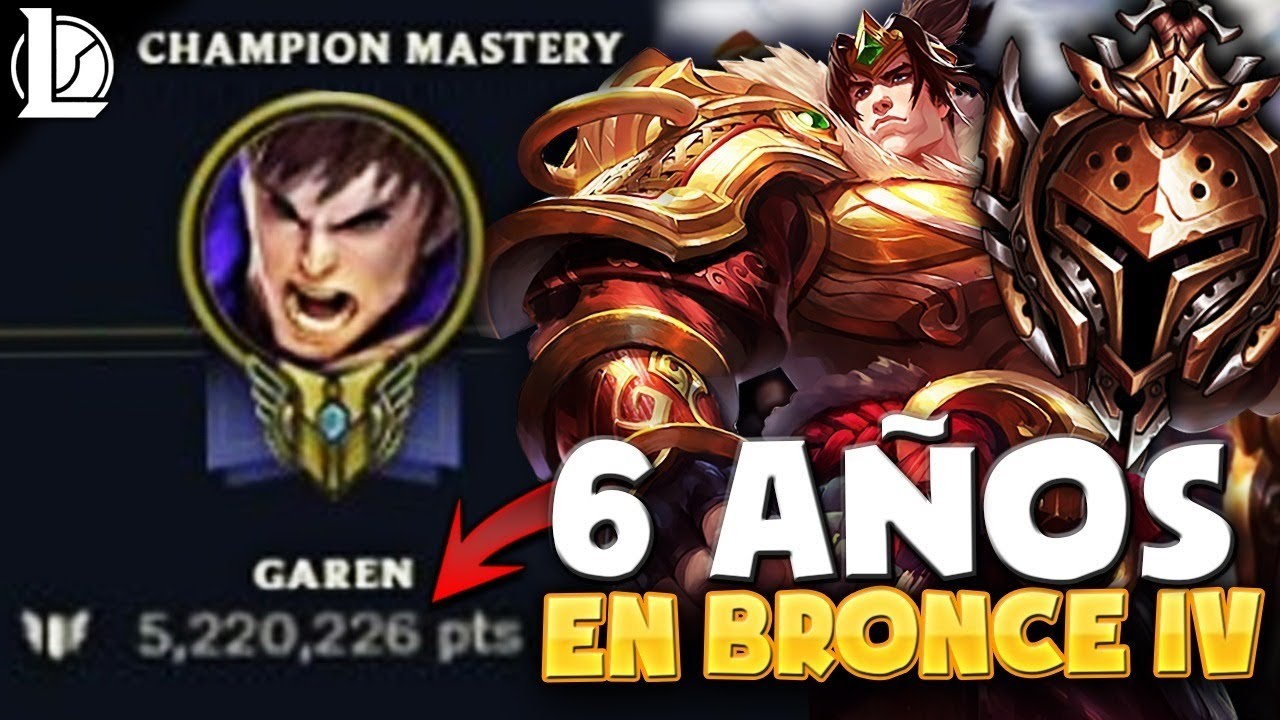 😲 ¡¿5 MILLONES DE MAESTRÍA CON GAREN... Y SIGUE EN BRONCE IV?! EL PEOR/MEJOR OTP GAREN