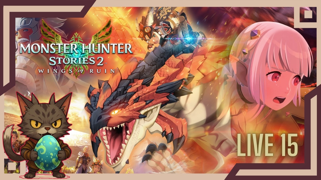 Monster Hunter Stories 2 - Bora tentar terminar a MonstieDex e pegar troféus🏆 / live 15 #mhstories2