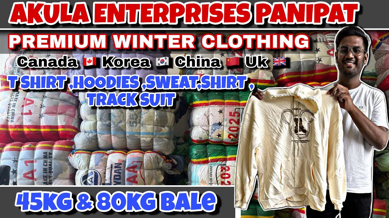 15₹ T-shirt 50₹ sweatshirt 70₹ hoodies || Premium Export Surplus Clothes Panipat || Thrift clothes