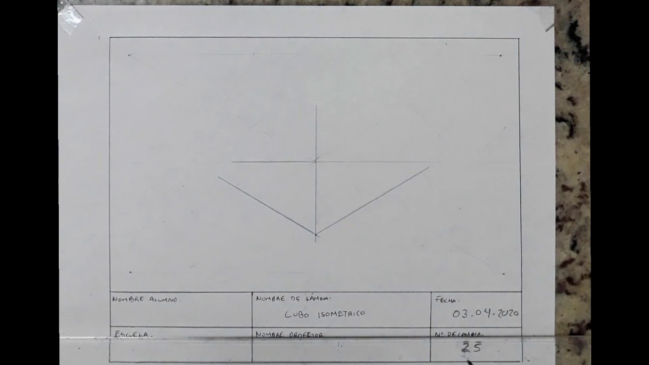 Dibujar un isométrico con regla y escuadra