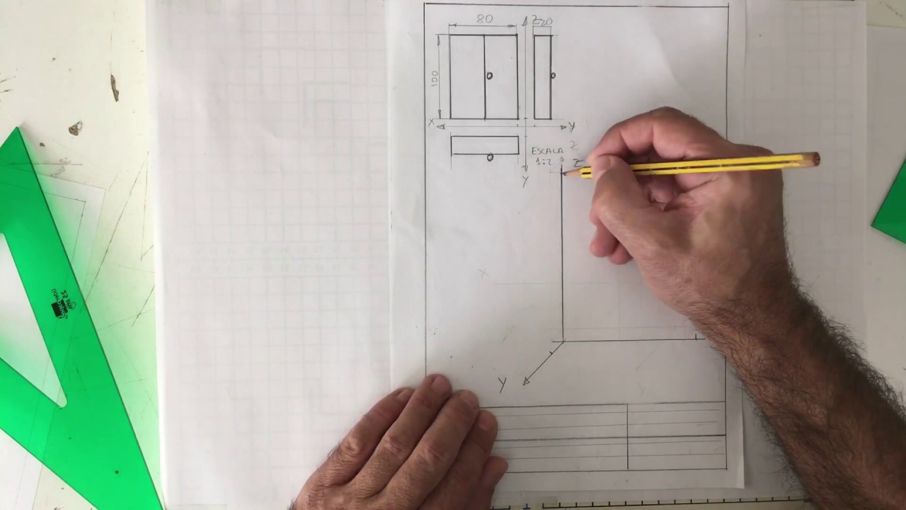 Dibujo en perspectiva caballera