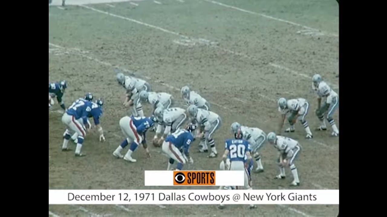 1971-12-12 Dallas Cowboys @ New York Giants
