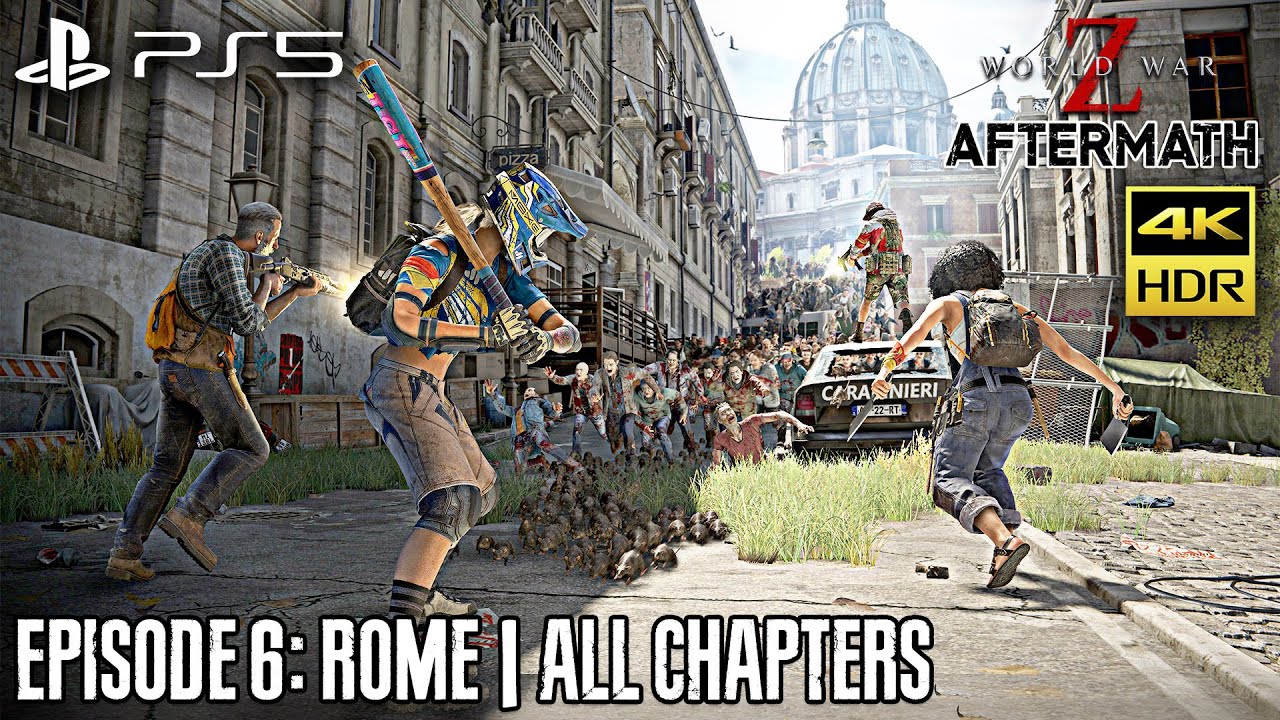 WORLD WAR Z: Aftermath PS5 | Episode 6: Rome Full Gameplay (4K HDR 60FPS)