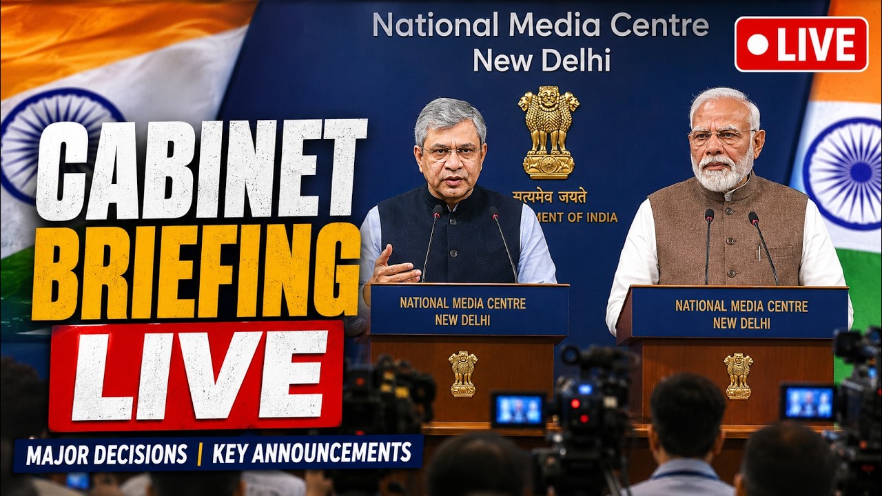 LIVE: Union Cabinet Briefing | Ashwini Vaishnaw Addresses Media After Cabinet Meeting | Delhi LIVE