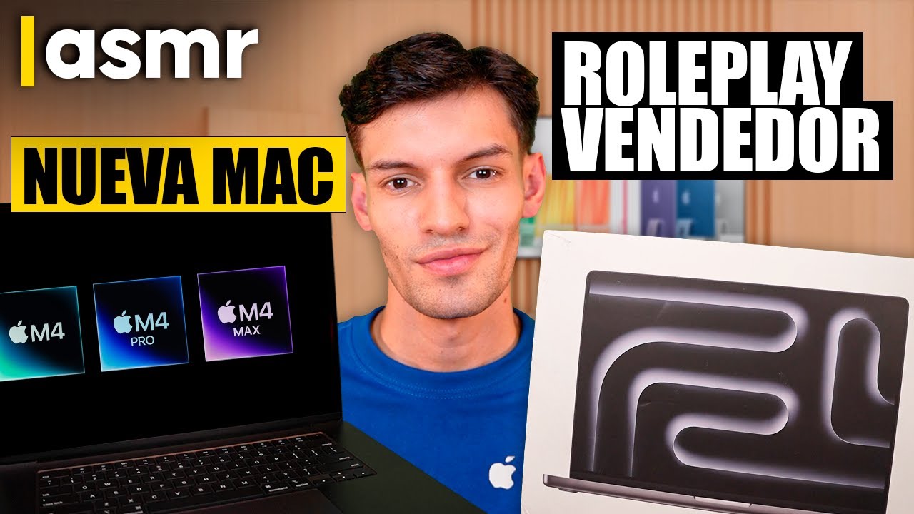 ASMR Roleplay Vendedor de Apple + Unboxing MacBook Pro M4 en Español
