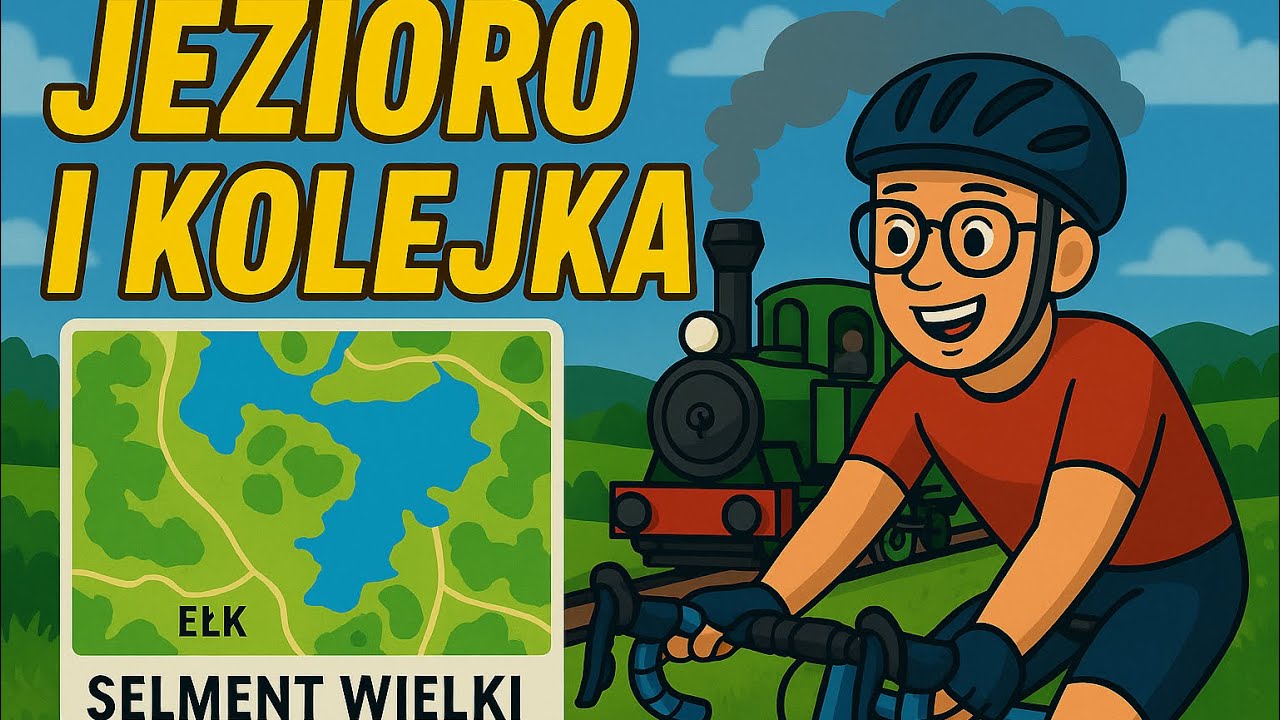 Jezioro i Kolejka - Rowerem po Mazurach