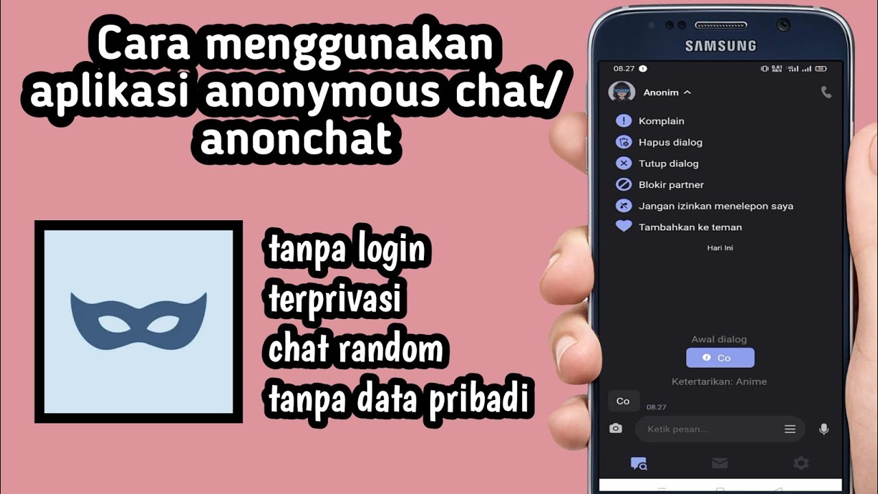 Cara Menggunakan Aplikasi Anonymous Chat / AnonChat