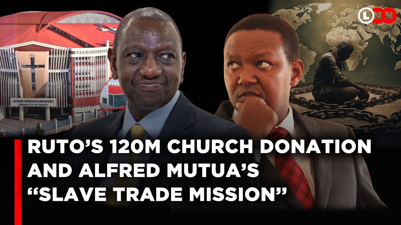 Ruto shames his Catholic enemies by donating Ksh.120M to a Church,Alfred Mutua’s Saudi Mission
