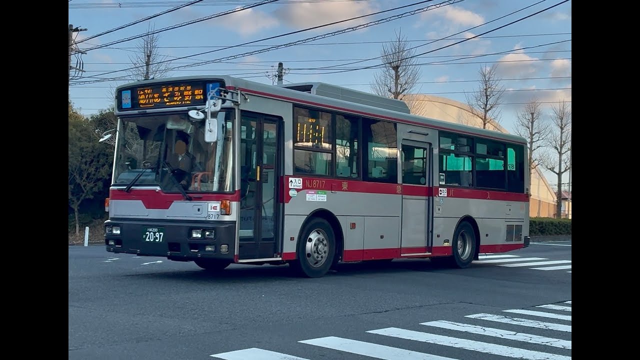 東急バスNJ8717走行音 あ71 あざみ野駅→あざみ野ガーデンズ