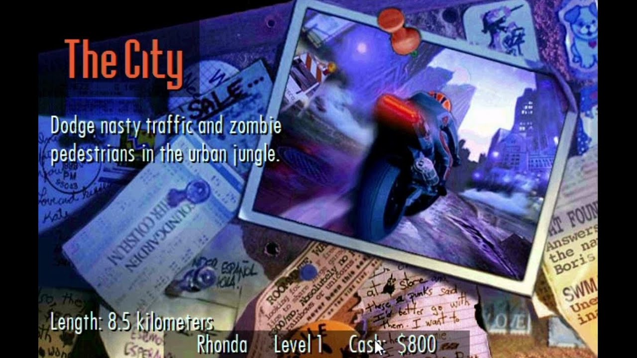 Road Rash- Big Game Mode- Level 1- The City