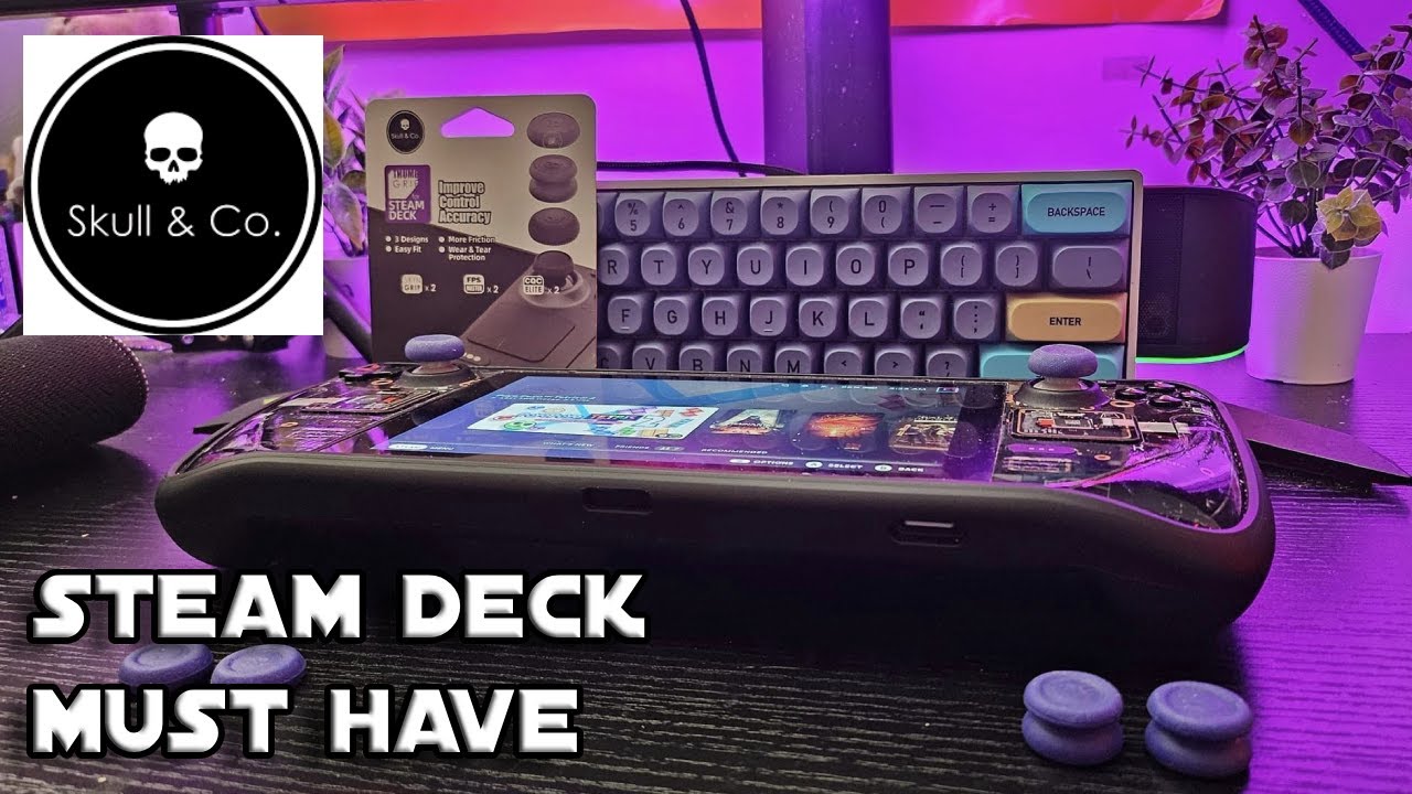Steam Deck Thumb Grips MUST BUY!!! (Skull & Co)