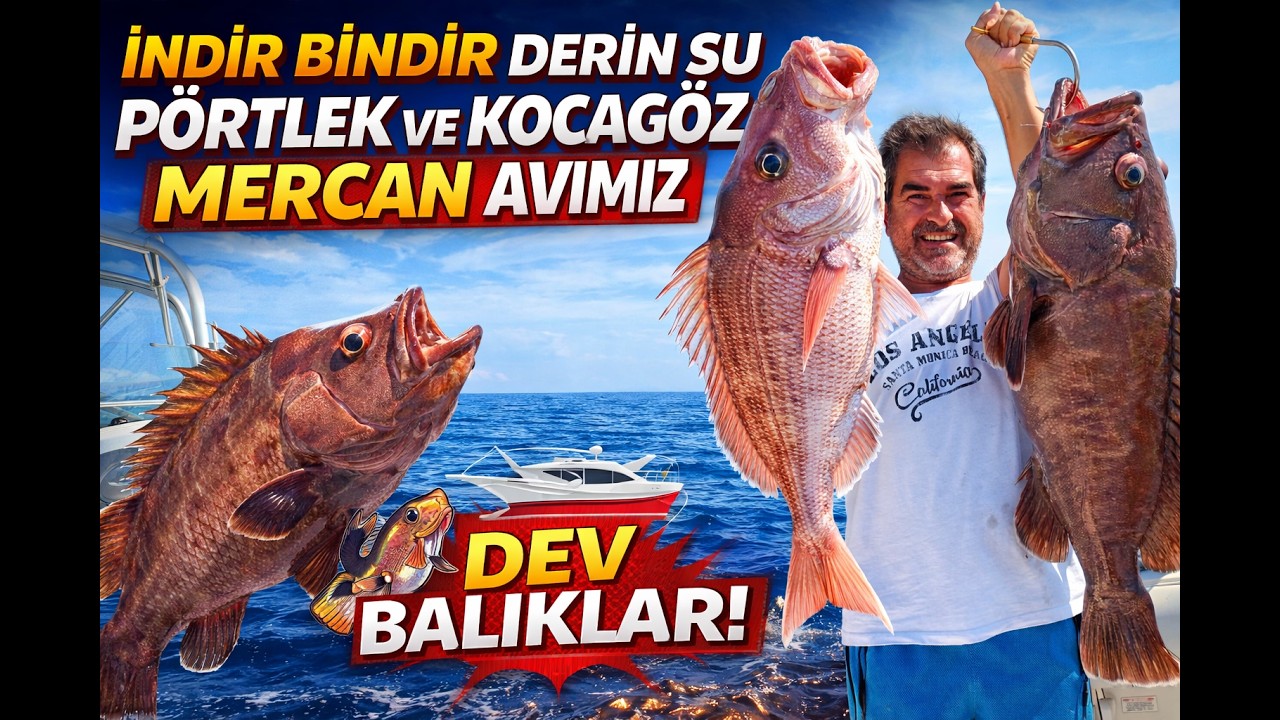 İNDİR BİNDİR DERİN SU PÖRTLEK VE KOCAGÖZ MERCAN AVIMIZ