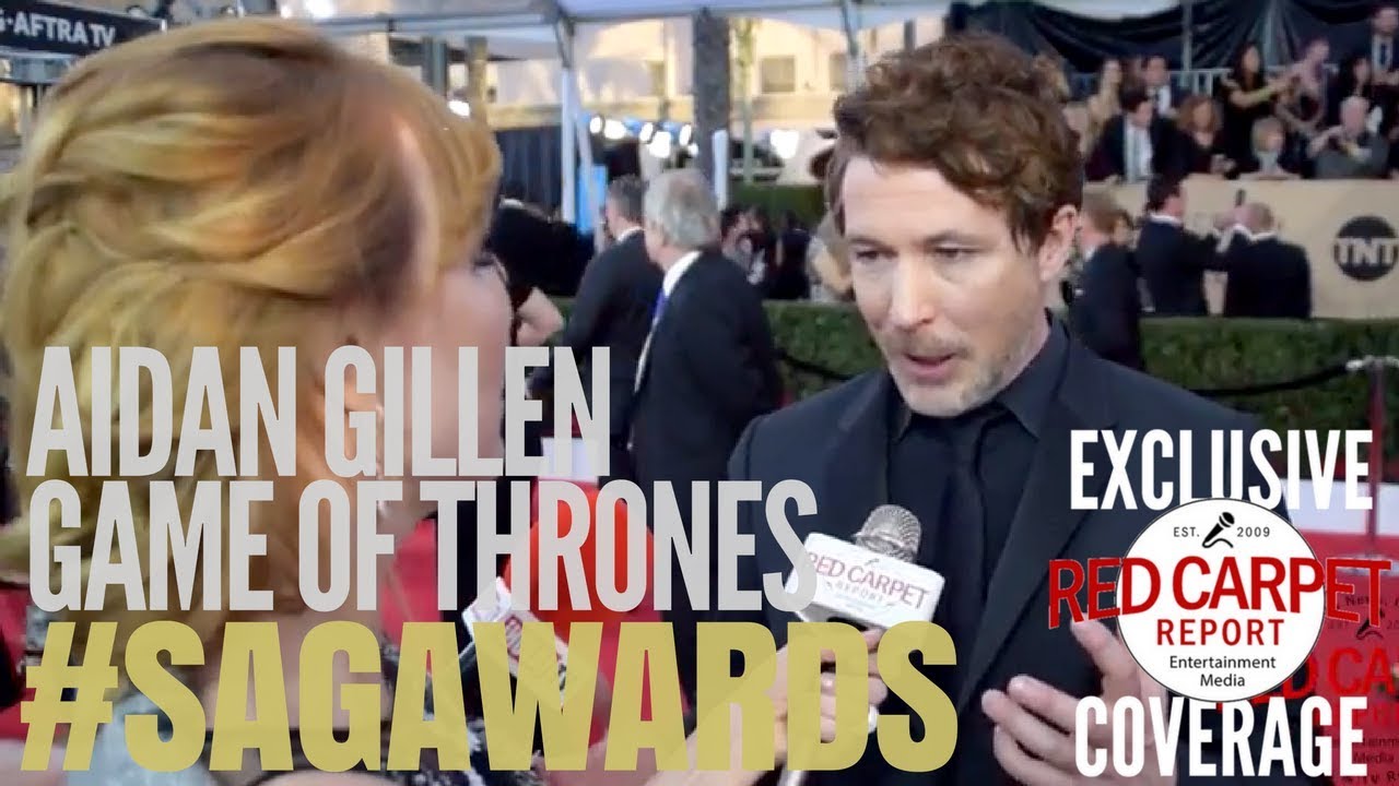 Aidan Gillen, Game of Thrones interviewed at 24th Screen Actors Guild Awards Red Carpet #SAGAwards