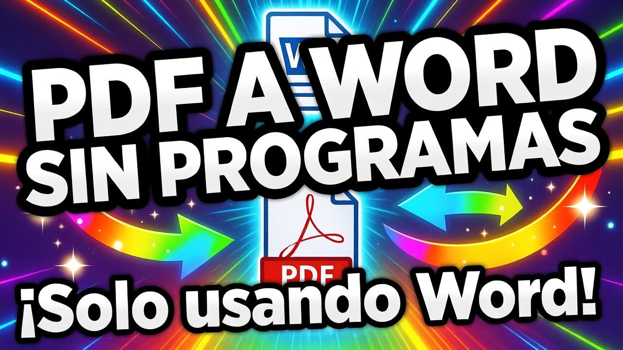 De PDF a Word fácil y rápido (sin instalar nada)