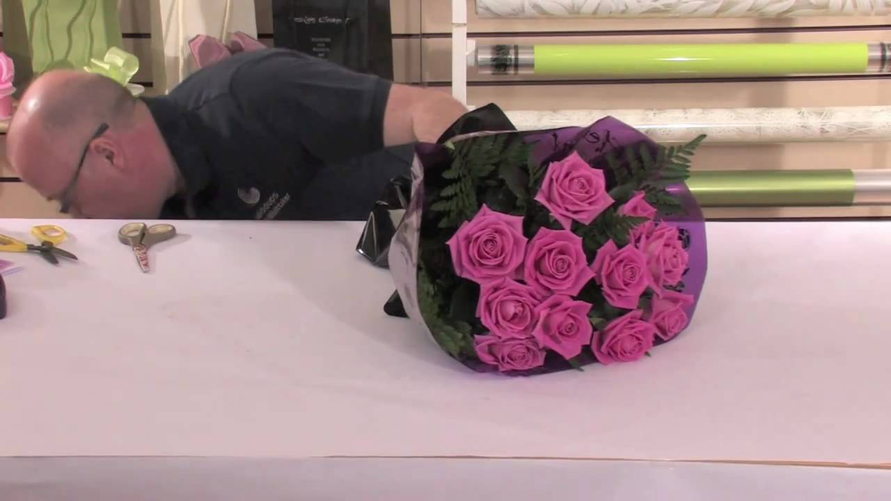 6. Pink Rose Hand Tied