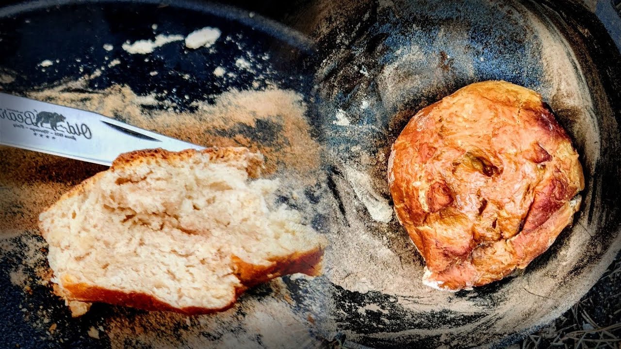 Baking Beer Bread in the Dutch Oven: Bushcraft Cast Iron Cooking