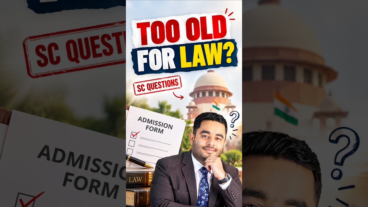 Too Old to Study Law? Supreme Court Questions BCI Age Rule #supremecourt #lawstudent #legaladvice
