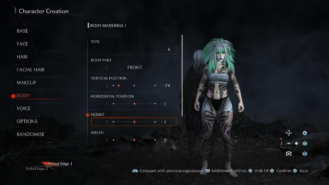 Rise of the Ronin Character creation Code #2