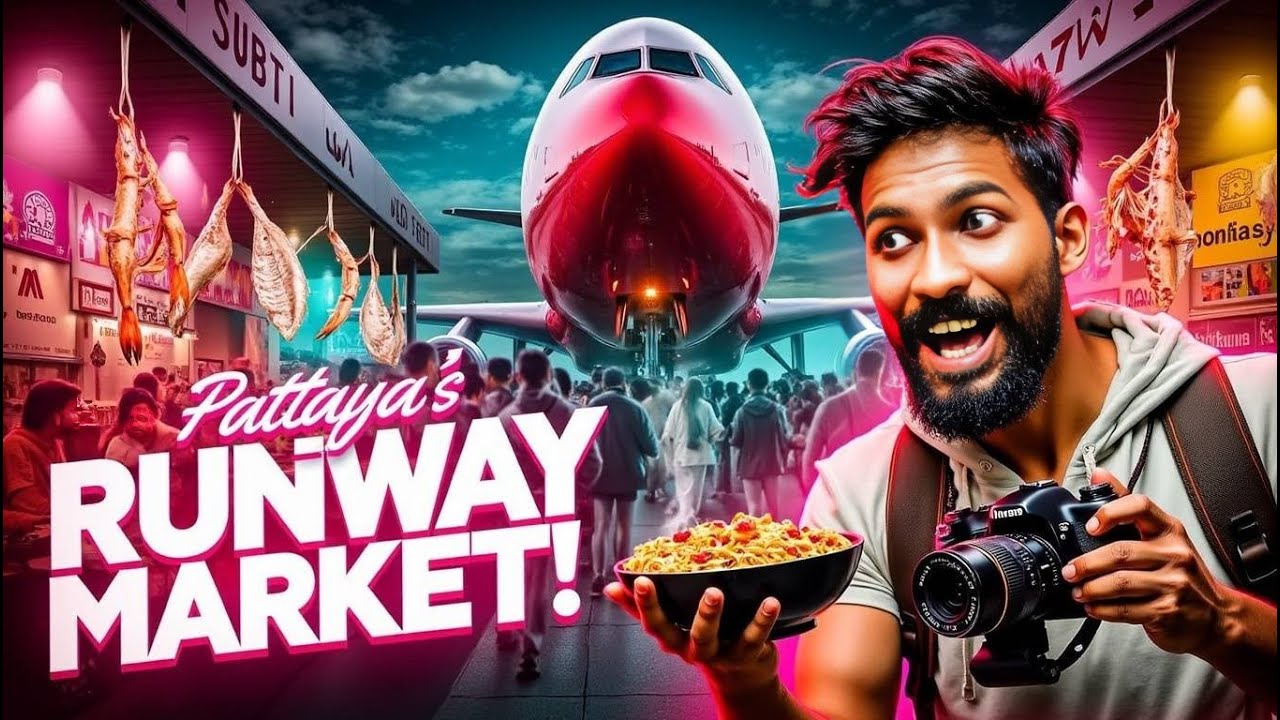 Pattaya Runway Market Review | Ithellama da sapduvinga😱| Thailand Complete guide | #Tamil #bikeovert