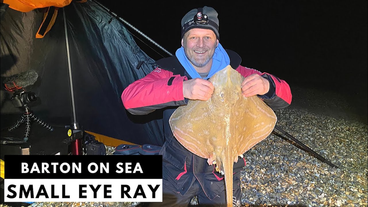 Beach Fishing - Small Eyed Ray - new Personal Best - specimen fish