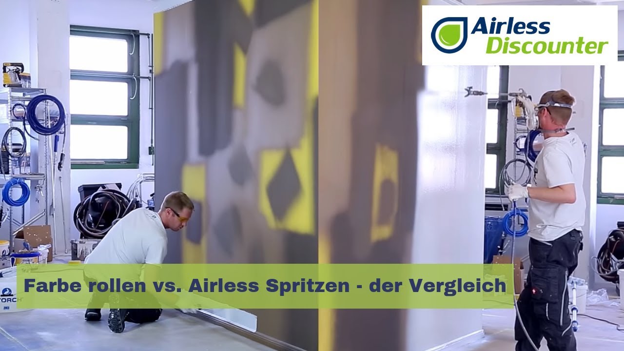 Farbe rollen vs. Airless Spritzen - der Vergleich