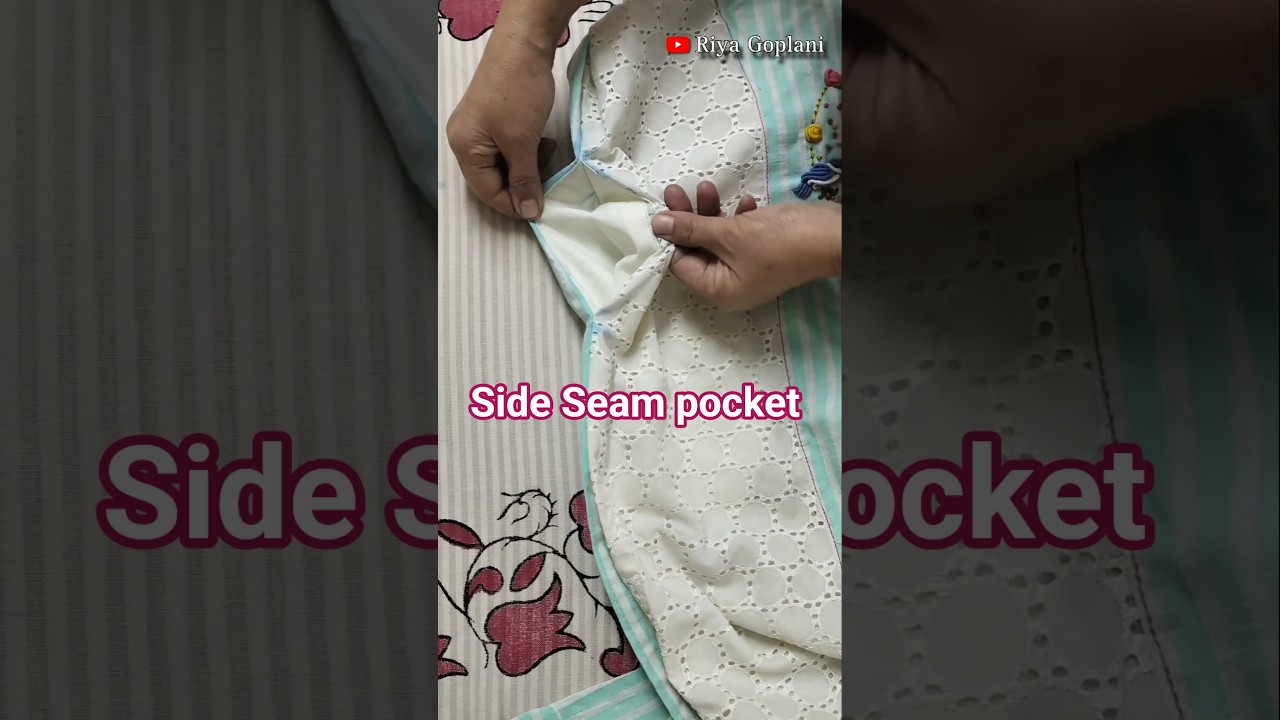 How I stitch my Kurti Side Pocket for a Boutique Finish! ✨ | Riya Goplani | Seam pocket 