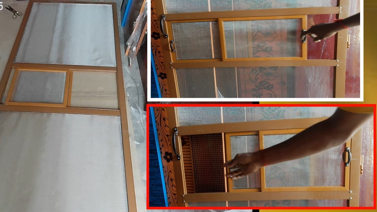 main door mosquito net making full video #mosquito #splitwindow #slideopen. srikrishnapvcdoor