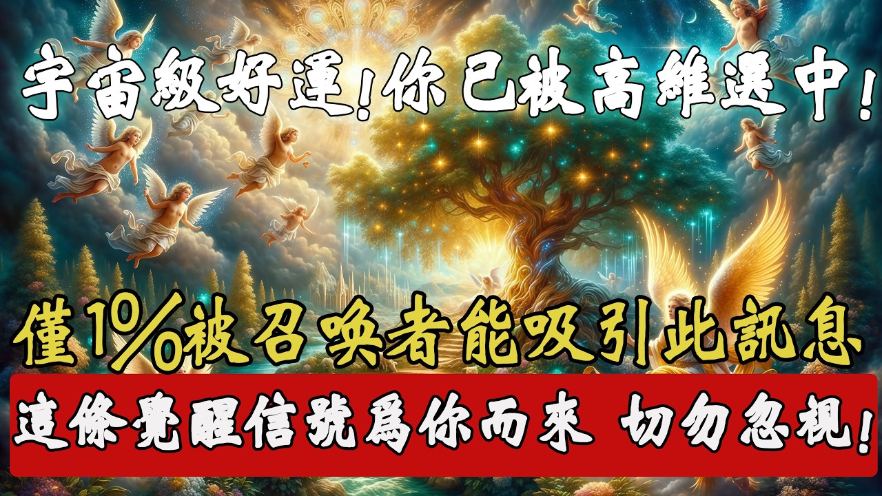 宇宙專屬饋贈！恭喜你已被宇宙欽點，僅 1% 的人能吸引此訊息，靈性覺醒的大門已為你打開，千萬別忽視！