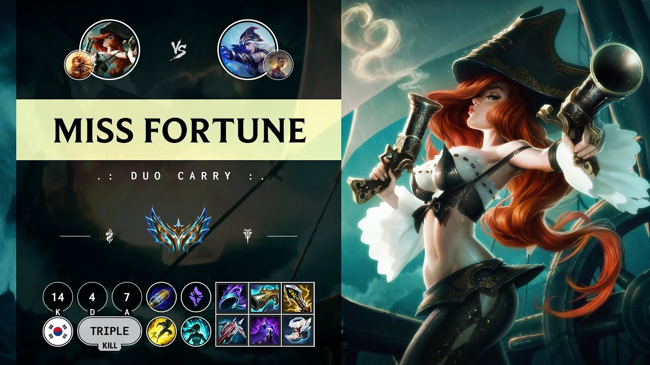 Miss Fortune ADC vs Ashe - KR Challenger Patch 14.11