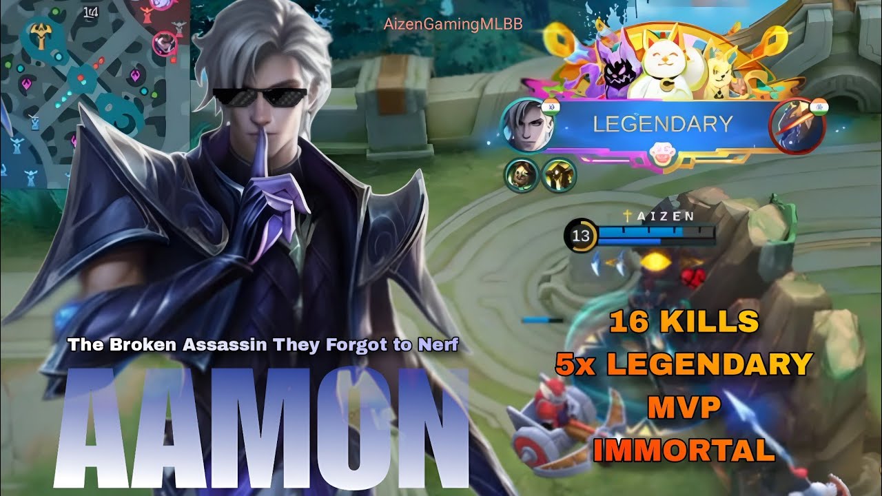 Aamon – The Broken Prince of Assassins 👑 | 16 Kills • 5x Legendary | Top Global Build 2026 | MLBB