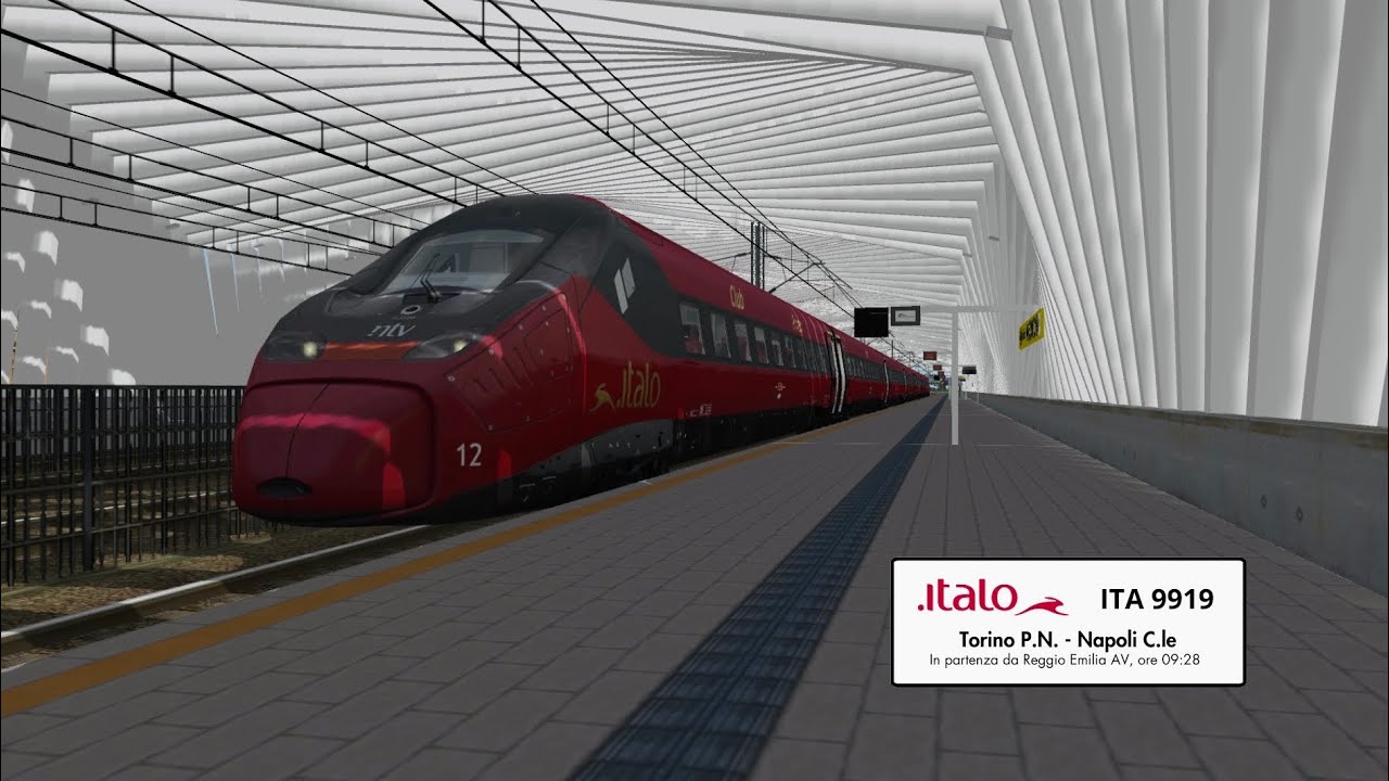 Cab ride ITALO AV 9919 da Reggio Emilia AV a Bologna C.le