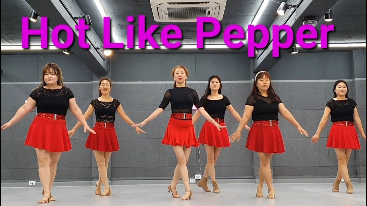 Линейный танец Hot Like Pepper (легкий/средний уровень) Демонстрация