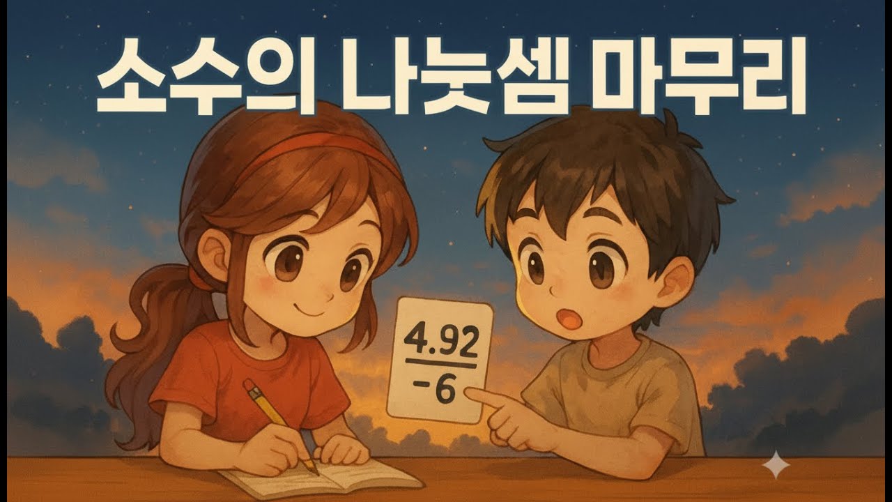 [초6수학 1학기] 13차시 : 소수의 나눗셈 마무리