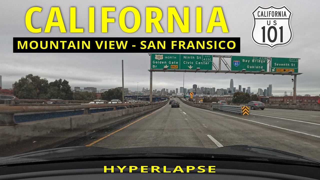 Hwy 101 | Mountain View to San Fransisco | Hyperlapse