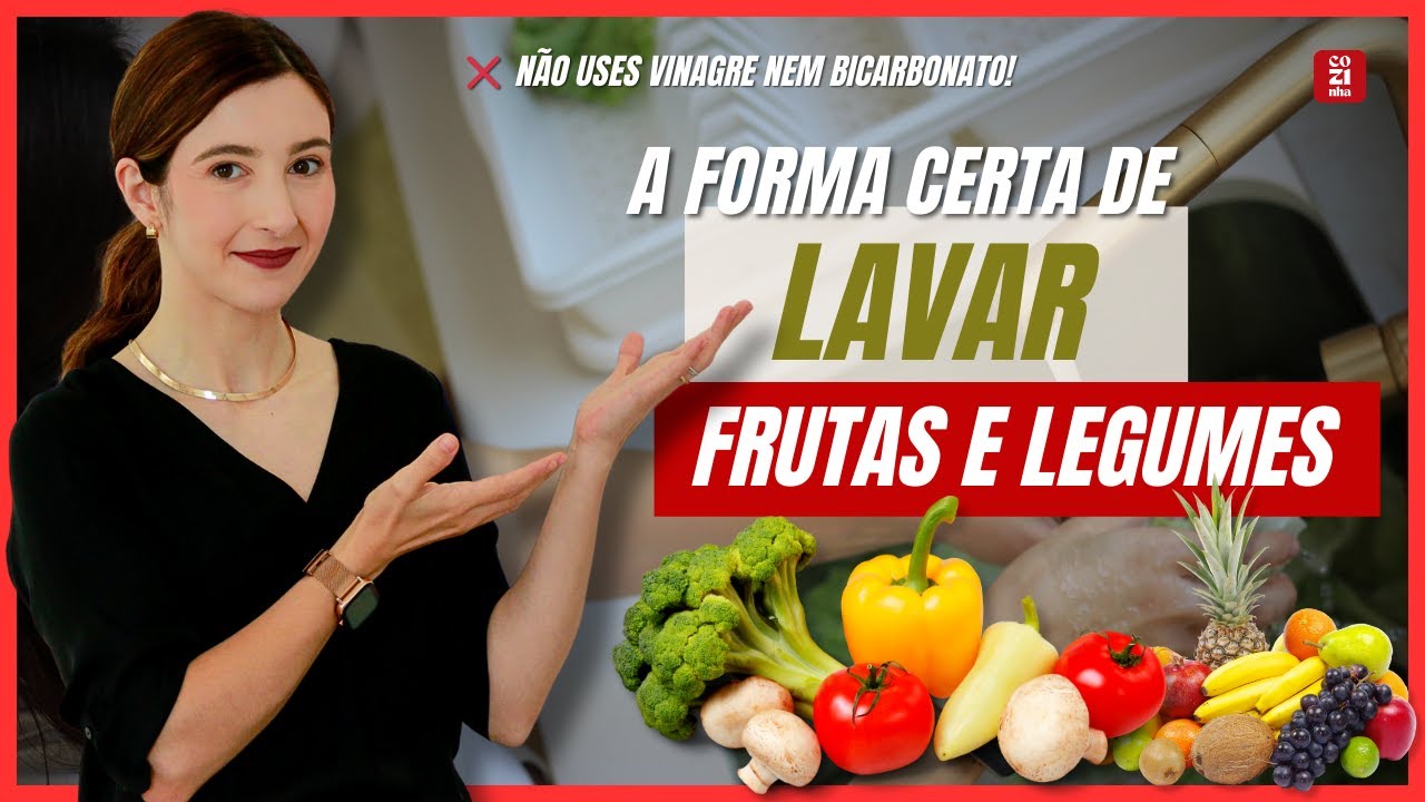 O que REALMENTE funciona para higienizar frutas e legumes!