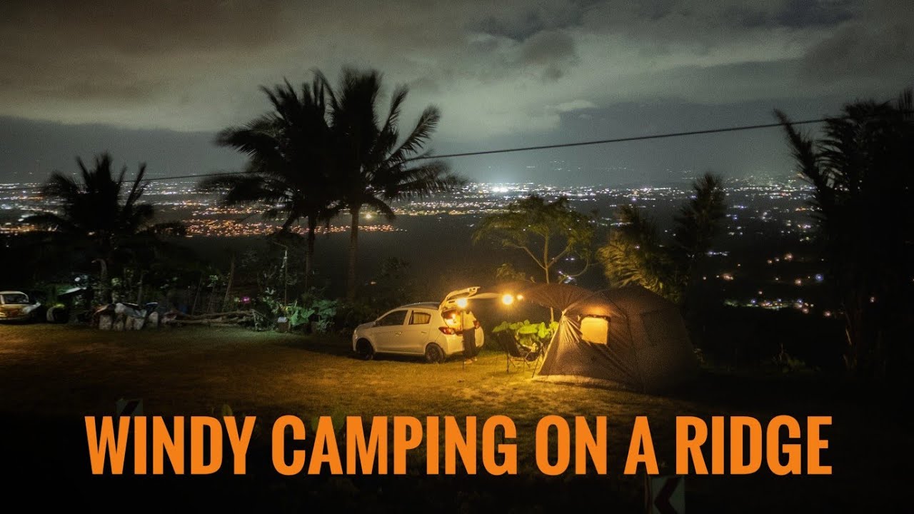 Windy camping on a ridge near Manila | Calamba Laguna | Tagaytay