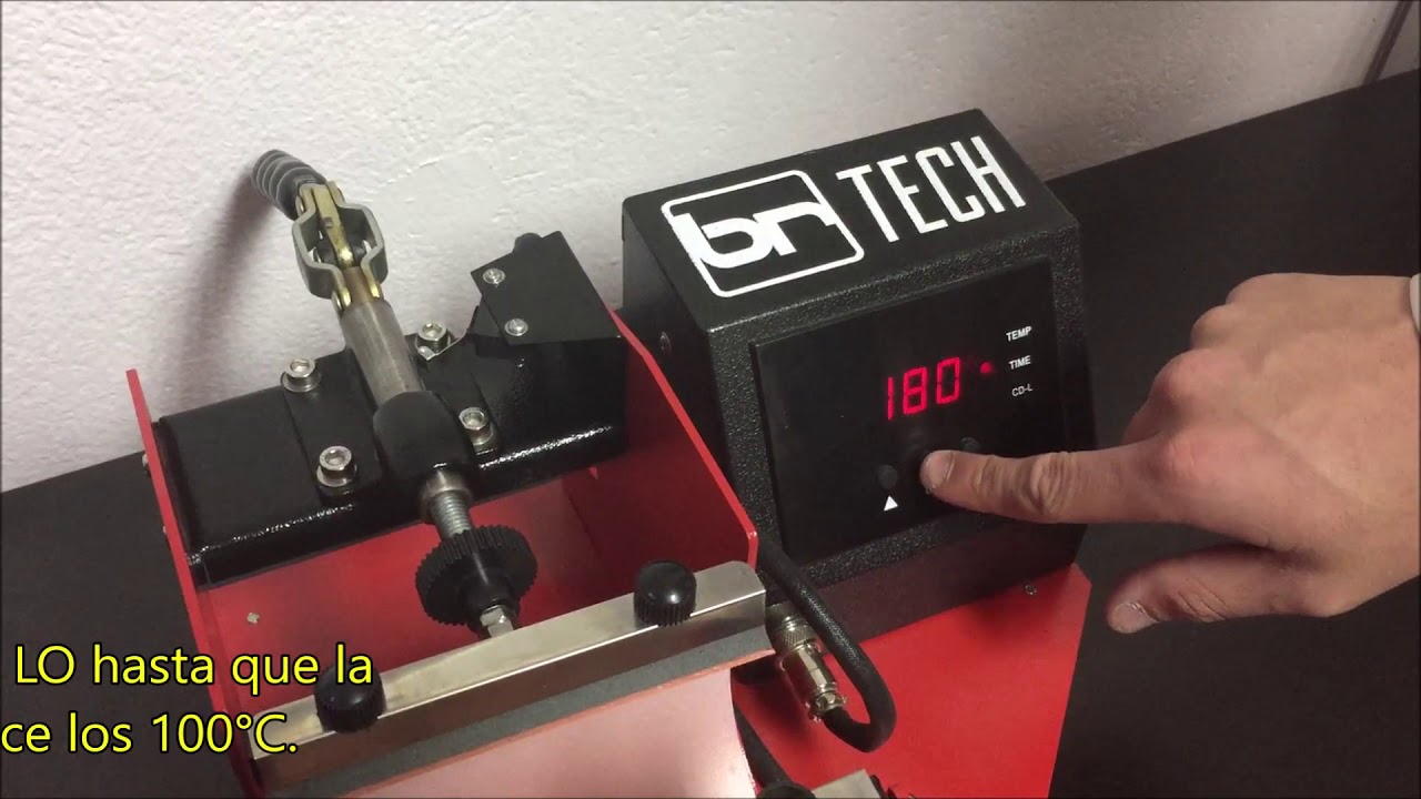 Cómo Configurar la Prensa Térmica para Tazas BR TECH