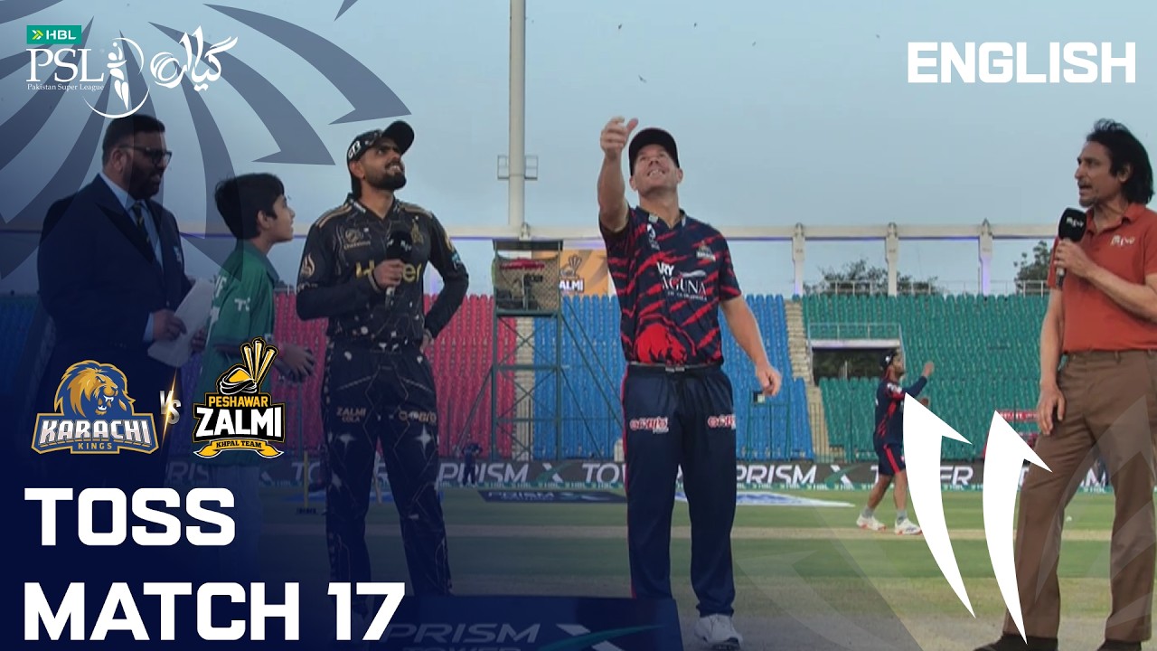 Toss | Karachi Kings vs Peshawar Zalmi | English | Match 17 | HBL PSL 11 | MZB1K