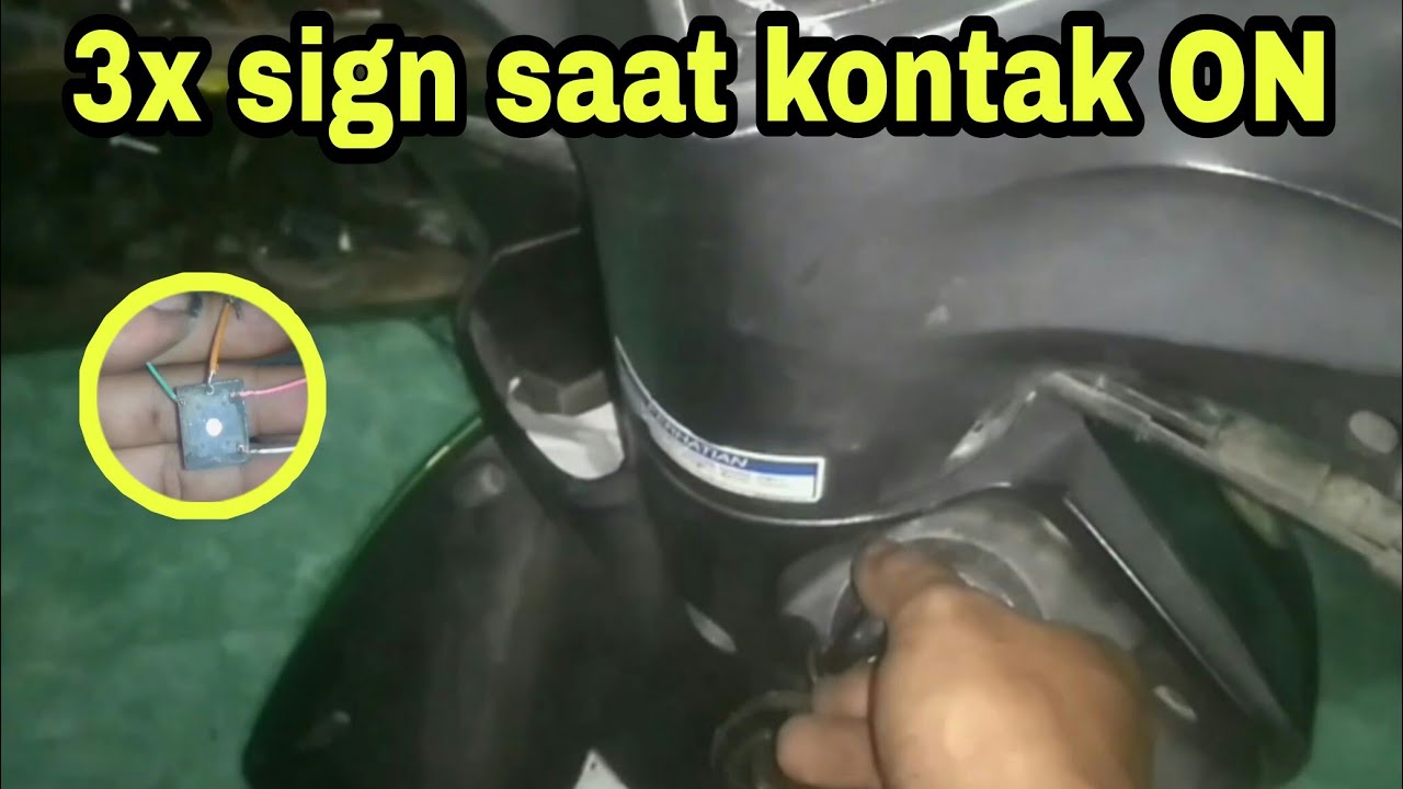 Kunci Kontak ON Maka Lampu Sein Kedip Tiga kali