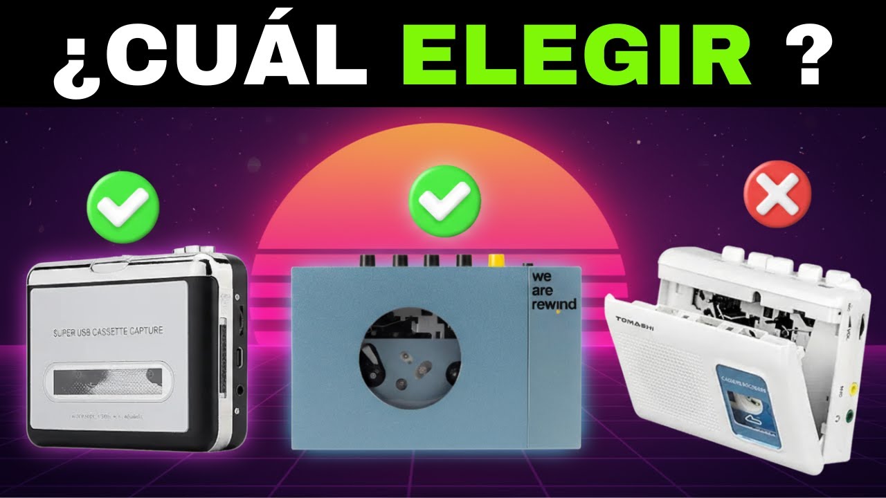 ✅ 7 Mejores Reproductores de Cassettes Portátiles [2026] 📼 Walkman Retro Baratos Estéreo en Amazon