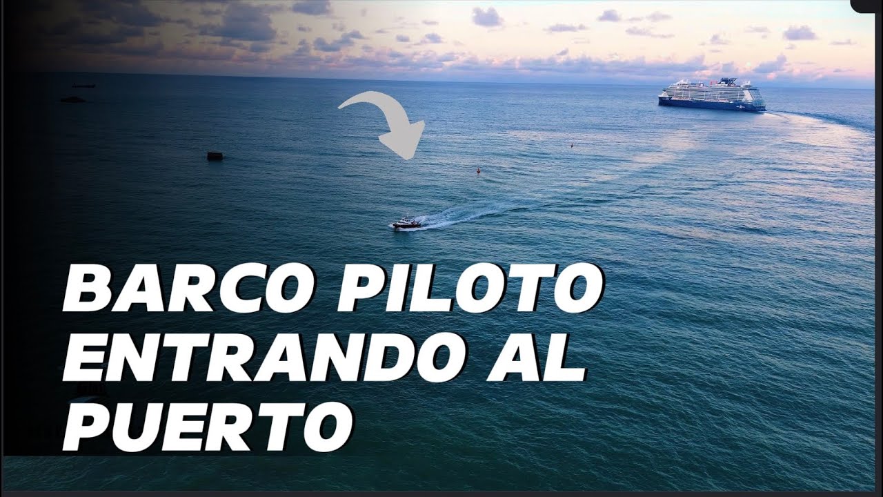 Barco piloto entr&aacute;ndo a puerto #drone #djimini3pro #barco #puerto
