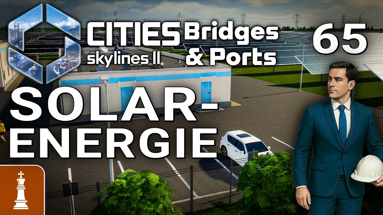 Solarenergie ♚ Let's Play Cities Skylines 2 Bridges & Ports #65 [deutsch]