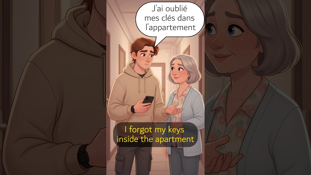 Locked Out of Apartment (Full Scene) | Learn French Conversation for Beginners 🇫🇷