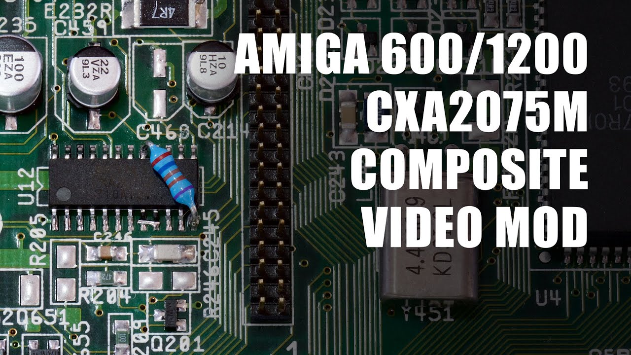 Ремонт композитного выхода Amiga 600 и 1200 CXA2075M