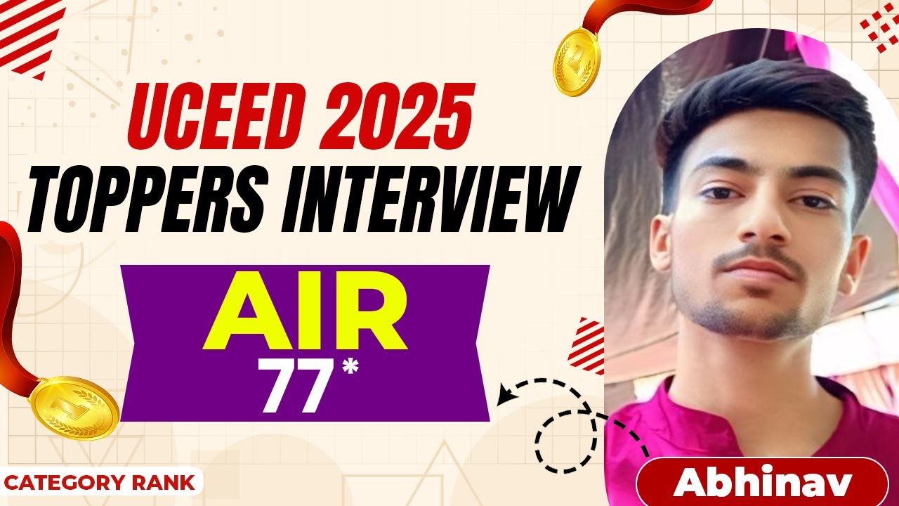 Abhinav Prem Sagar | AIR-77* | UCEED (2025) Topper Interview | PW Design & Arch