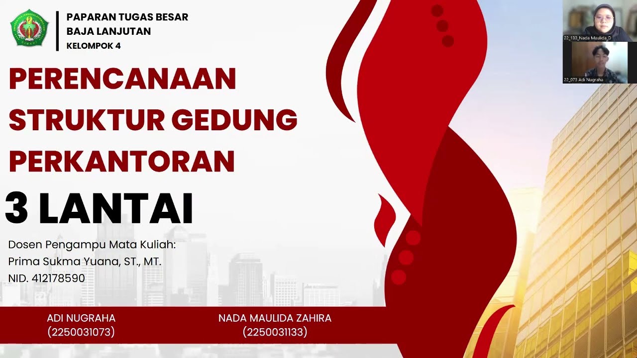 PERENCANAAN STRUKTUR GEDUNG PERKANTORAN 3 LANTAI