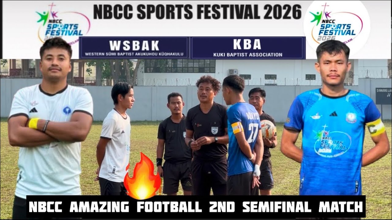WSBAK fc 🆚 KBAYO fc || Amazing 2nd Semifinal match ||NBCC Sports Festival at Chumoukedima Football🏟️