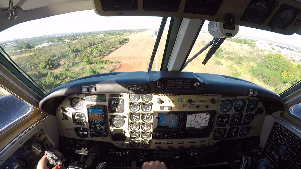 King air F90 - Pouso Curto em Brasília - SBBR